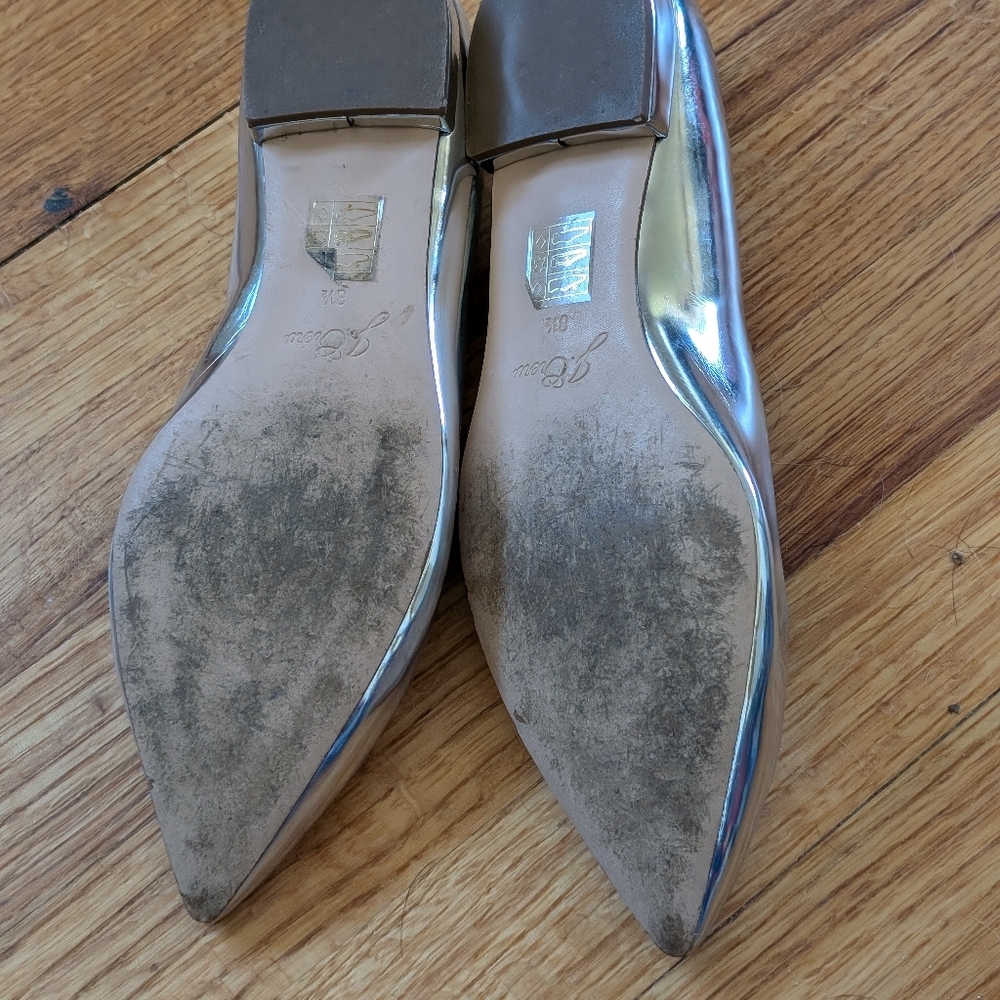 J Crew Silver Flats - Picture 4 of 4
